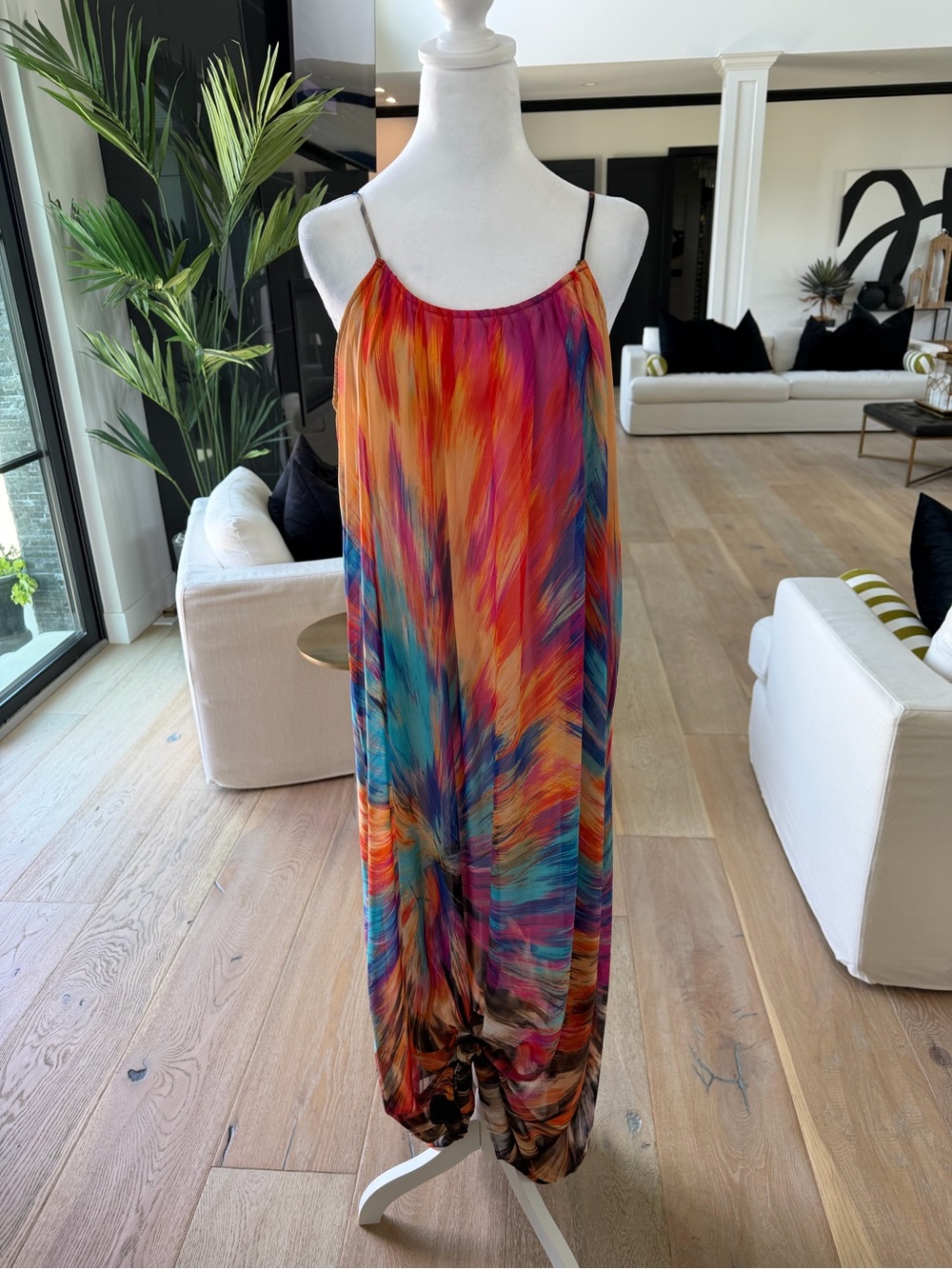 Buddy Love Cream Dress with Multicolor Trim
